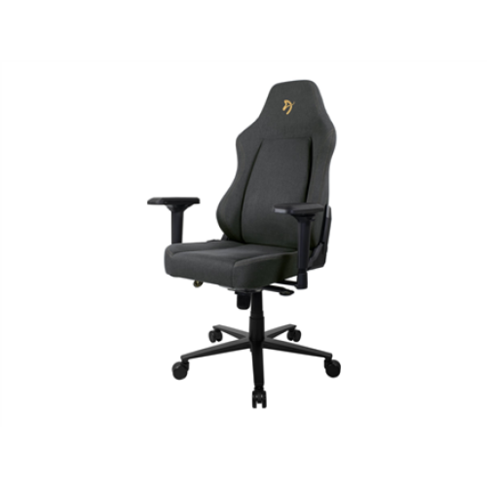 Arozzi Gaming Chair Primo Woven Fabric Black/Grey/Gold logo