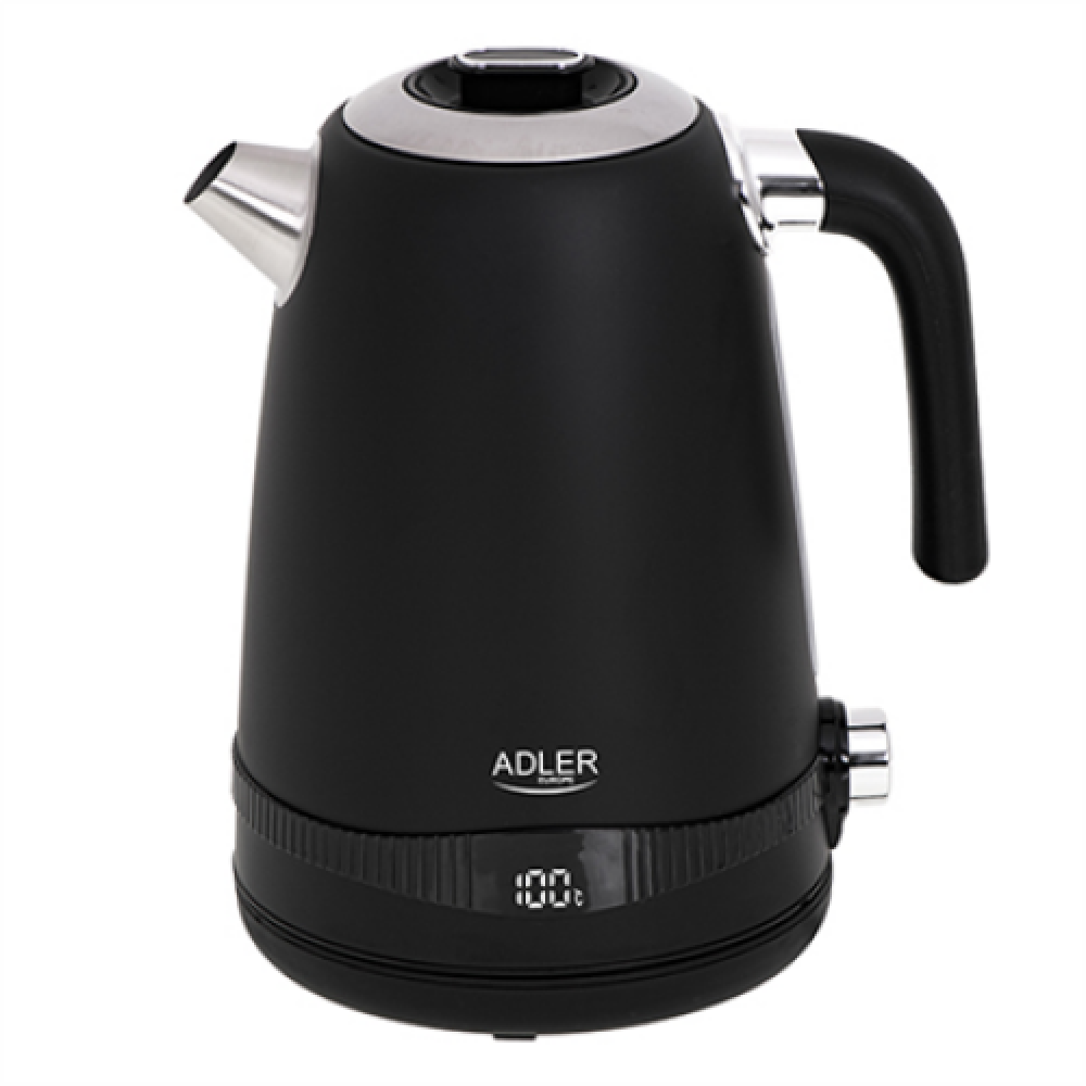 Adler , Kettle , AD 1295b , Electric , 2200 W , 1.7 L , Stainless steel , 360° rotational base , Black