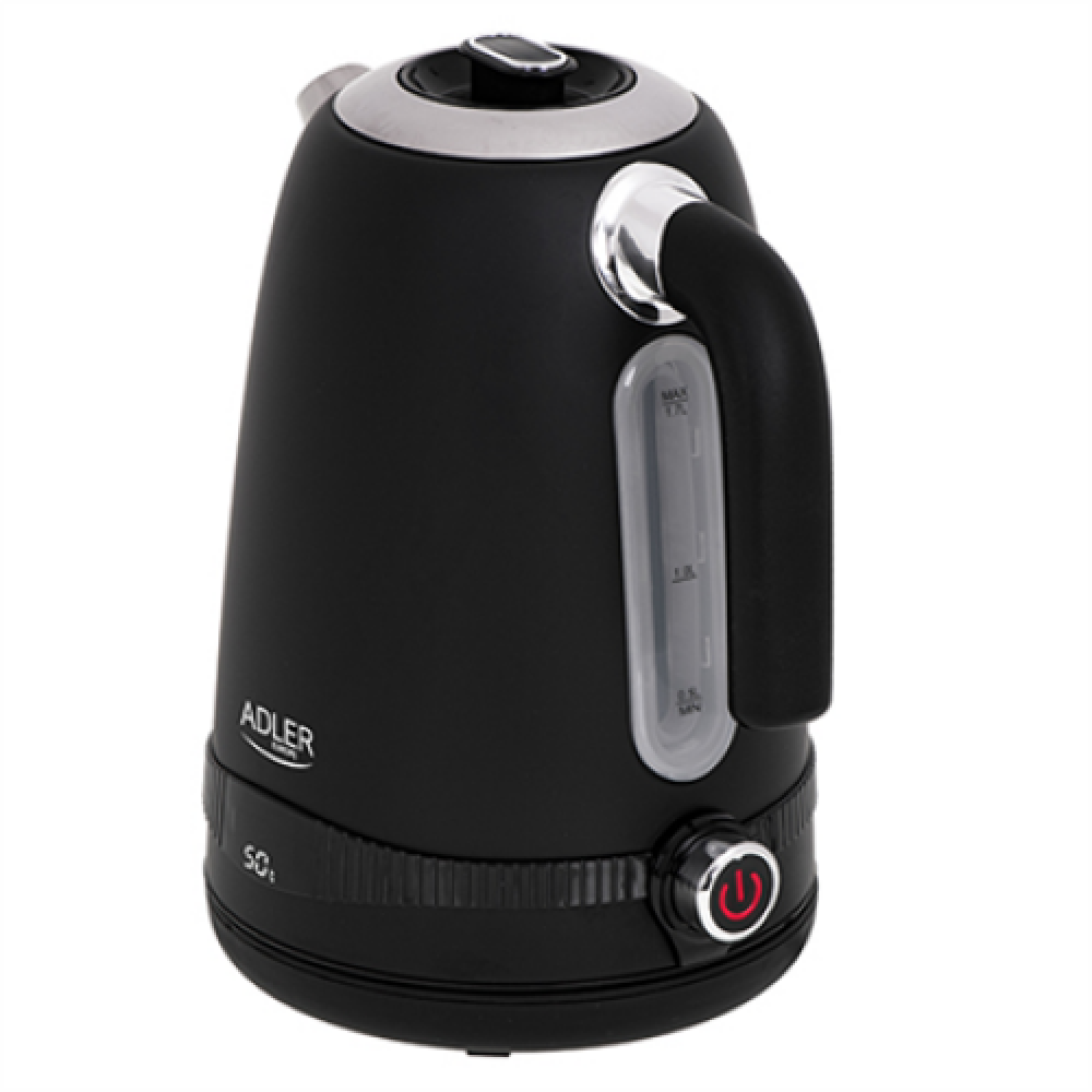Adler , Kettle , AD 1295b , Electric , 2200 W , 1.7 L , Stainless steel , 360° rotational base , Black