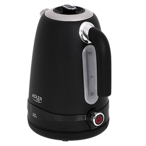 Adler , Kettle , AD 1295b , Electric , 2200 W , 1.7 L , Stainless steel , 360° rotational base , Black