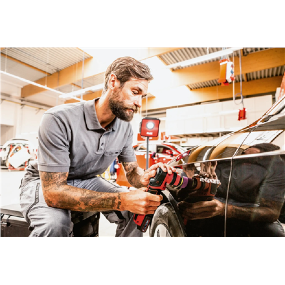 The smart cordless polisher 12 V, rotary and random orbital free-running , PXE 80 12-EC/2.5 SET