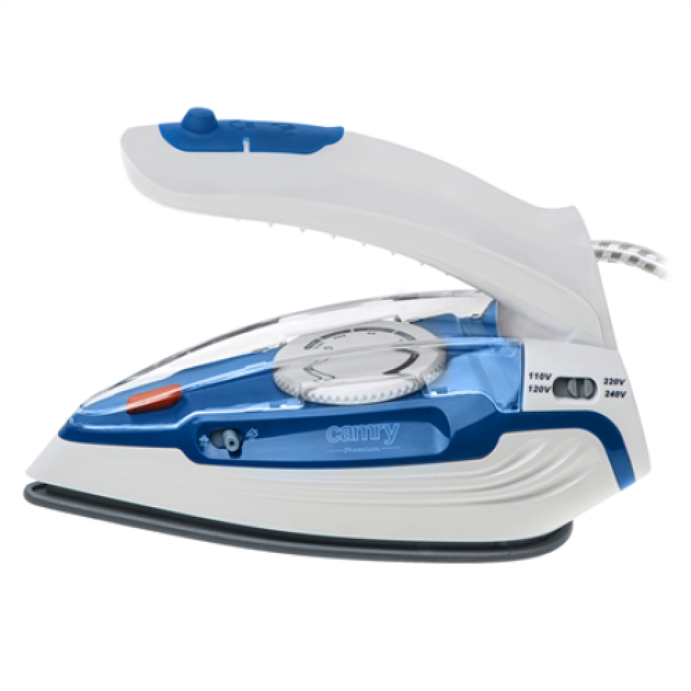 Camry CR 5040 , Steam travel iron , 1600 W , Water tank capacity 80 ml , Continuous steam 10 g/min , Steam boost performance 50 g/min , Blue/White
