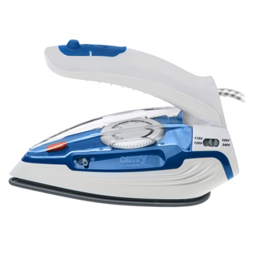Camry CR 5040 , Steam travel iron , 1600 W , Water tank capacity 80 ml , Continuous steam 10 g/min , Steam boost performance 50 g/min , Blue/White