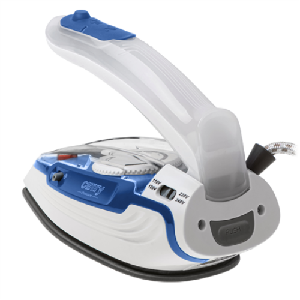 Camry CR 5040 , Steam travel iron , 1600 W , Water tank capacity 80 ml , Continuous steam 10 g/min , Steam boost performance 50 g/min , Blue/White