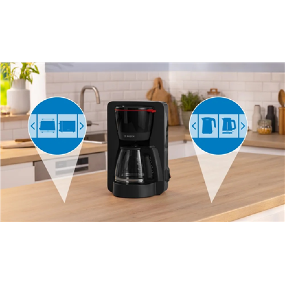 Bosch Coffee Maker , TKA2M113 My Moment , Drip , 1200 W , Black