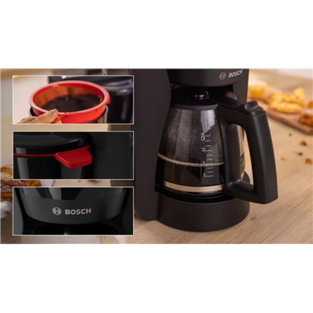 Bosch Coffee Maker , TKA2M113 My Moment , Drip , 1200 W , Black