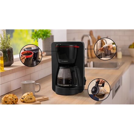 Bosch Coffee Maker , TKA2M113 My Moment , Drip , 1200 W , Black