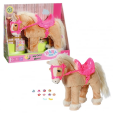 BABY BORN , Doll animal , Plush My Cute Horse , Number of batteries supported: 4 (Not included); Material: Textile, Plastic