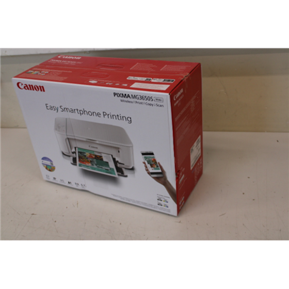 SALE OUT. CANON IJ MFP PIXMA MG3650S EUR2 WH , Canon Multifunctional printer , PIXMA MG3650S , Inkjet , Colour , A4 , Wi-Fi , White , DAMAGED PACKAGING