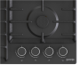 Gorenje , Hob , GW642AB , Gas , Number of burners/cooking zones 4 , Rotary knobs , Black