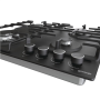 Gorenje , Hob , GW642AB , Gas , Number of burners/cooking zones 4 , Rotary knobs , Black