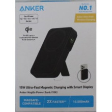SALE OUT. , Anker 633 Magnetic Wireless Power Bank with 27W USB C port , A1654G11 , 10000 mAh , Black , DAMAGED PACKAGING, DEMO