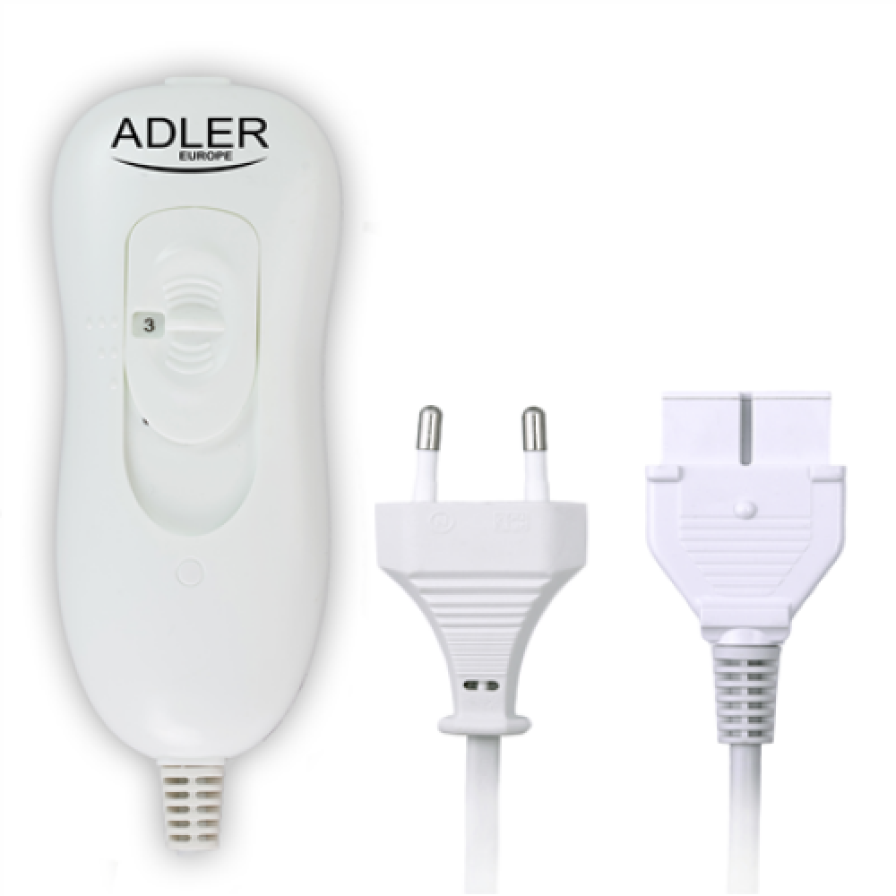 Adler , Electirc heating under-blanket , AD 7426 , Number of heating levels 4 , Number of persons 2 , Washable , Remote control , Coral fleece , 2 x 60 W , Grey