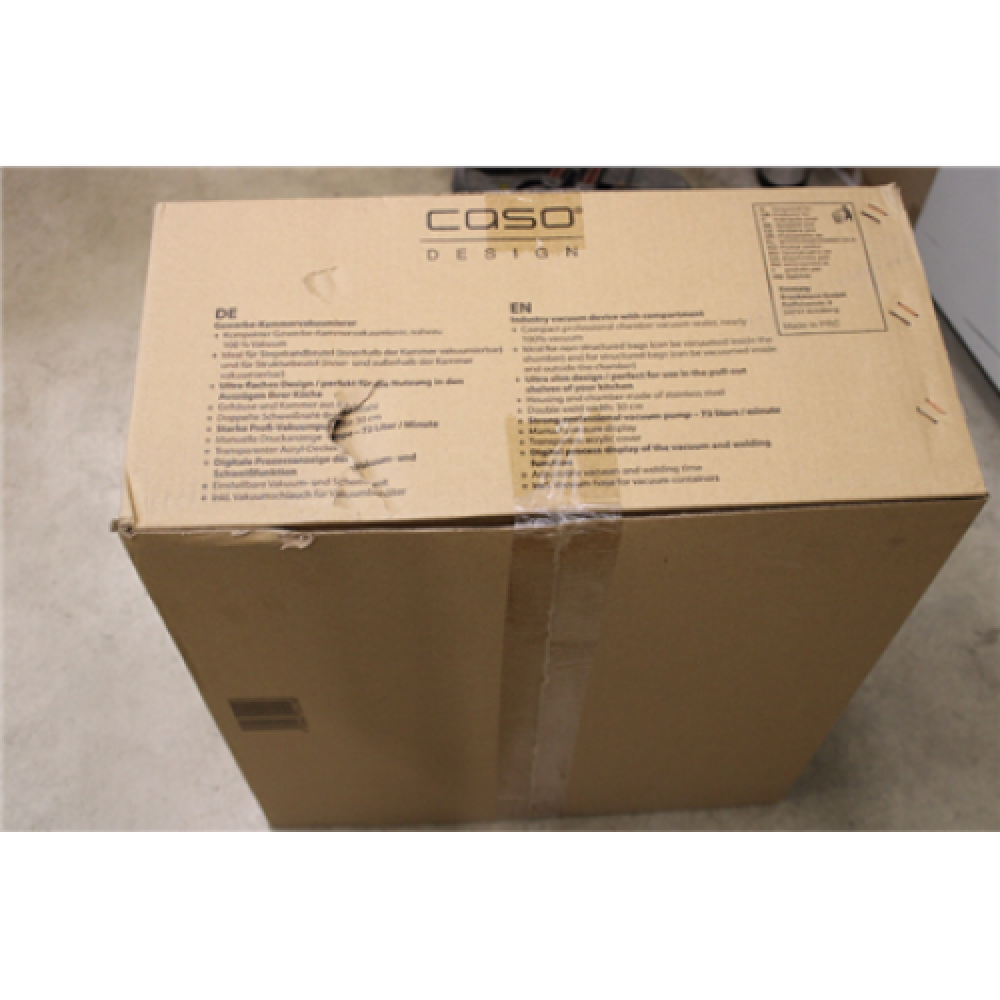 SALE OUT. Caso VacuChef SlimLine Chamber vacuum sealer Caso , VacuChef SlimLine , Chamber Vacuum sealer , Power 400 W , Stainless steel , DAMAGED PACKAGING