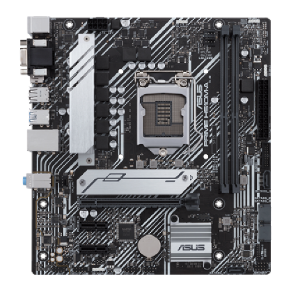 Asus , PRIME H510M-A , Processor family Intel , Processor socket LGA1200 , DDR4 , Memory slots 2 , Supported hard disk drive interfaces M.2, SATA , Number of SATA connectors 4 , Chipset Intel H , mATX