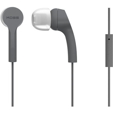 Koss , Headphones , KEB9iGRY , Wired , In-ear , Microphone , Gray
