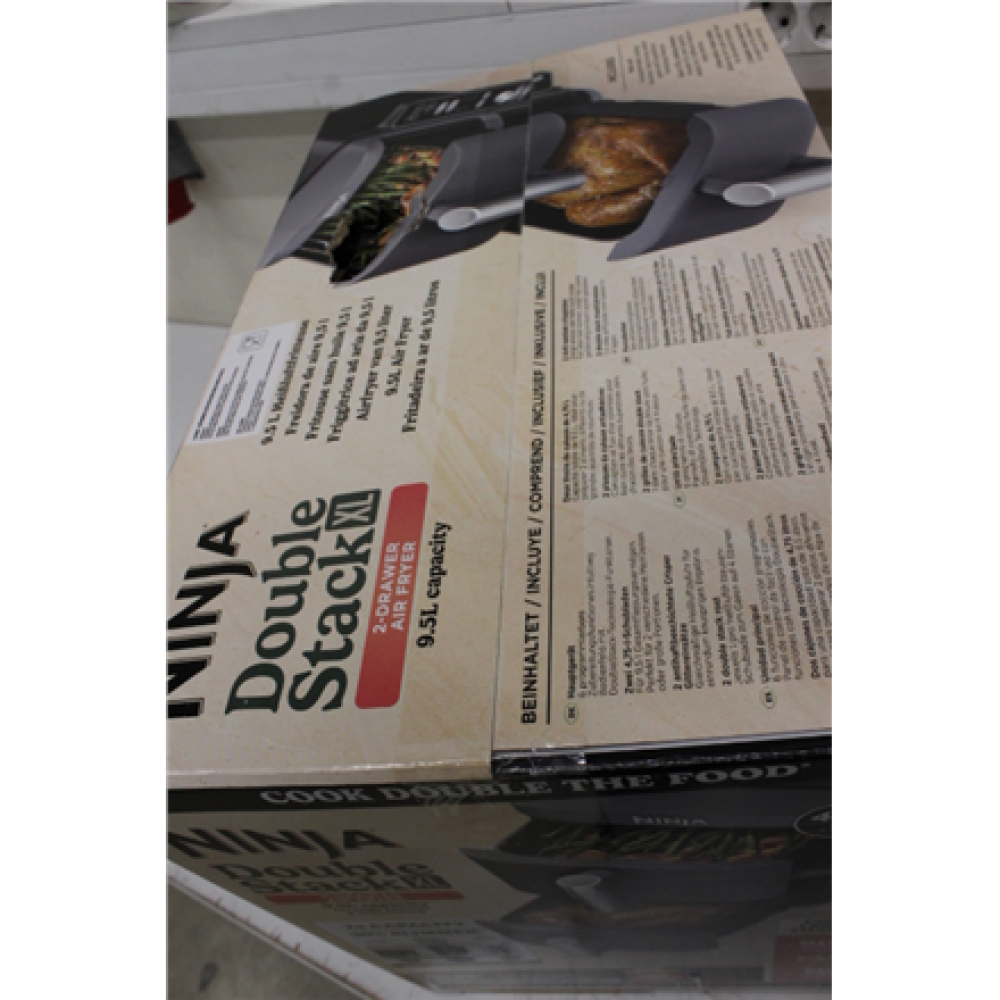 SALE OUT. Ninja SL400EU Double Stack XL Air Fryer, Black/Grey , NINJA Double Stack XL Air Fryer , SL400EU , Power 2470 W , Capacity 9.5 L , Black/Grey , DAMAGED PACKAGIING