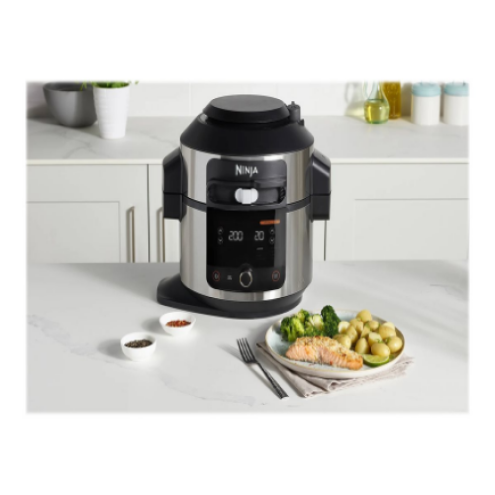 NINJA OL550EU 11-in-1 Multicooker with SmartLid, 6L, Stainless Steel