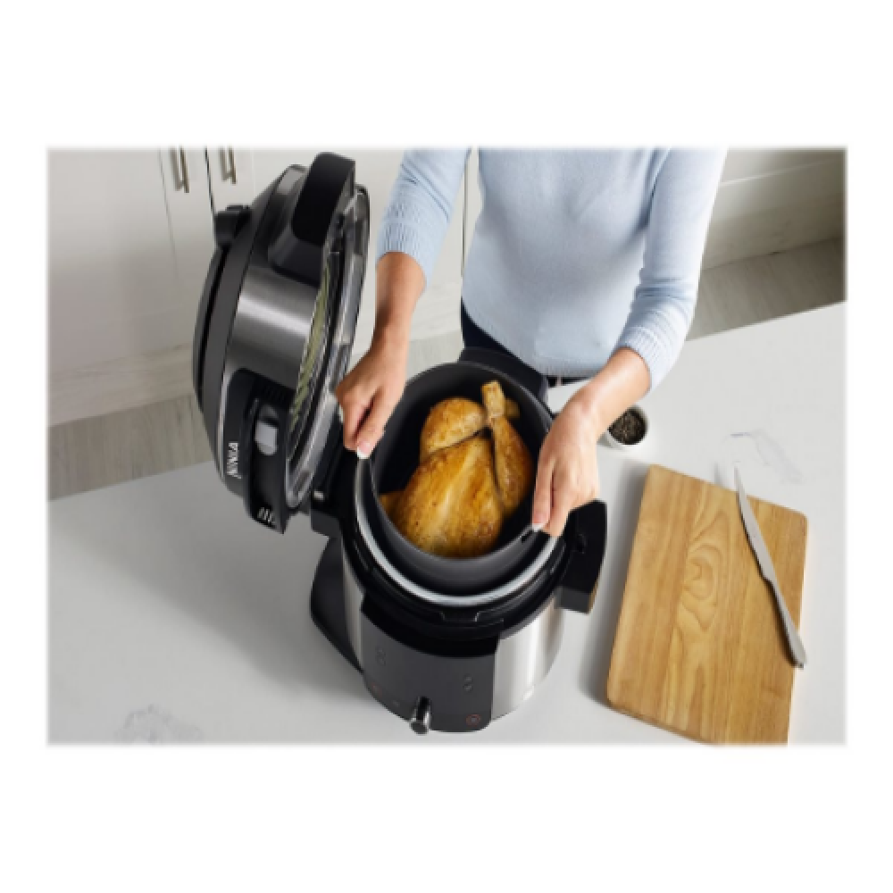 NINJA OL550EU 11-in-1 Multicooker with SmartLid, 6L, Stainless Steel