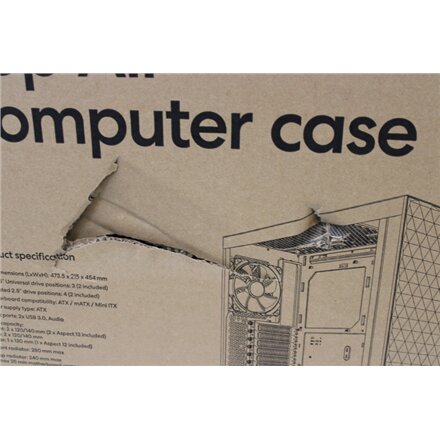 SALE OUT. Fractal Design Pop Air Black TG Clear Tint , Fractal Design , Pop Air , Side window , Black TG Clear Tint , ATX, mATX, Mini ITX , DAMAGED PACKAGING , Power supply included No , ATX