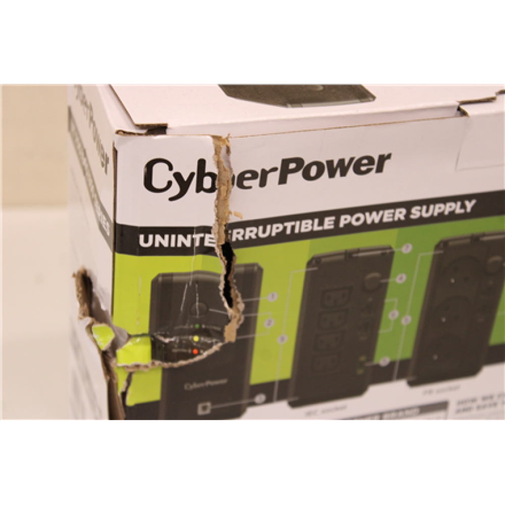 SALE OUT. CyberPower UT850EG Backup UPS Systems , CyberPower Backup UPS Systems , UT850EG , 850 VA , 425 W , DAMAGED PACKAGING AND INNER PACKAGING, SMALL SCRATCHED ON THE SIDE