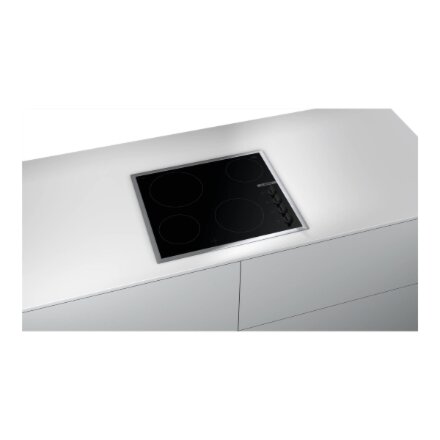 Bosch , Hob , PKE645CA2E , Vitroceramic , Number of burners/cooking zones 4 , Rotary knobs , Black
