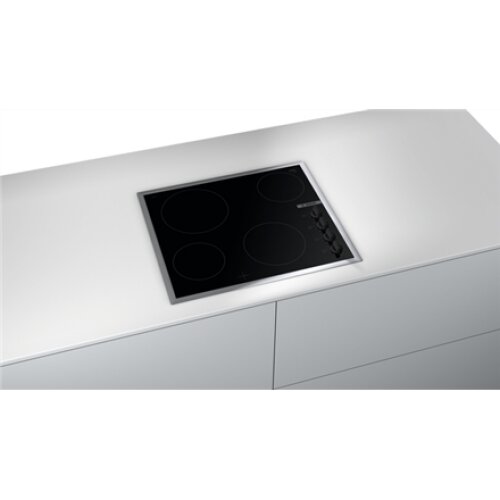 Bosch , Hob , PKE645CA2E , Vitroceramic , Number of burners/cooking zones 4 , Rotary knobs , Black