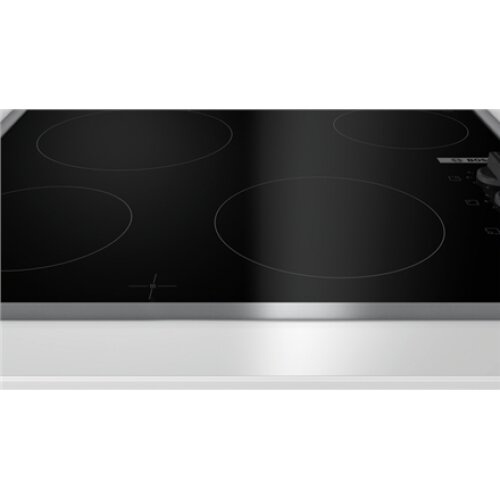Bosch , Hob , PKE645CA2E , Vitroceramic , Number of burners/cooking zones 4 , Rotary knobs , Black