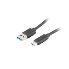 Lanberg USB Type-C to USB Type-A 3.1 Cable, 1.8 m , CA-USBO-31CU-0018-BK , USB Type-C to USB Type-A
