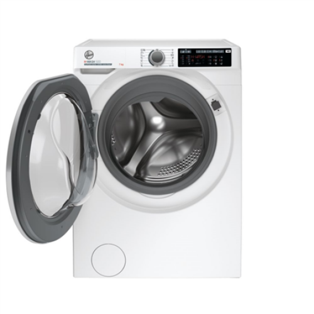 Hoover , Washing Machine , HW437AMBS/1-S , Energy efficiency class A , Front loading , Washing capacity 7 kg , 1300 RPM , Depth 46 cm , Width 60 cm , Display , LCD , Steam function , Wi-Fi , White