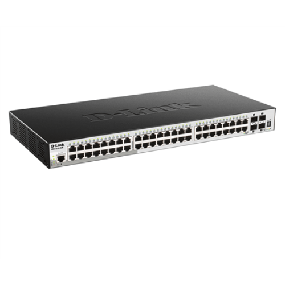 D-Link , Stackable Smart Managed Switch with 10G Uplinks , DGS-1510-52X/E , Managed L2 , Rackmountable , Gigabit Ethernet (copper) ports quantity 48