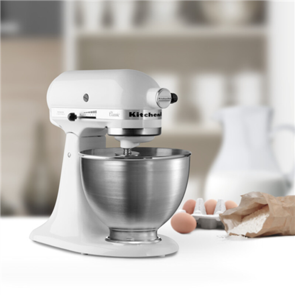 KitchenAid , Kitchen Machine , Classic 5K45SSEWH , 250 W , Number of speeds 10 , Bowl capacity 4.3 L