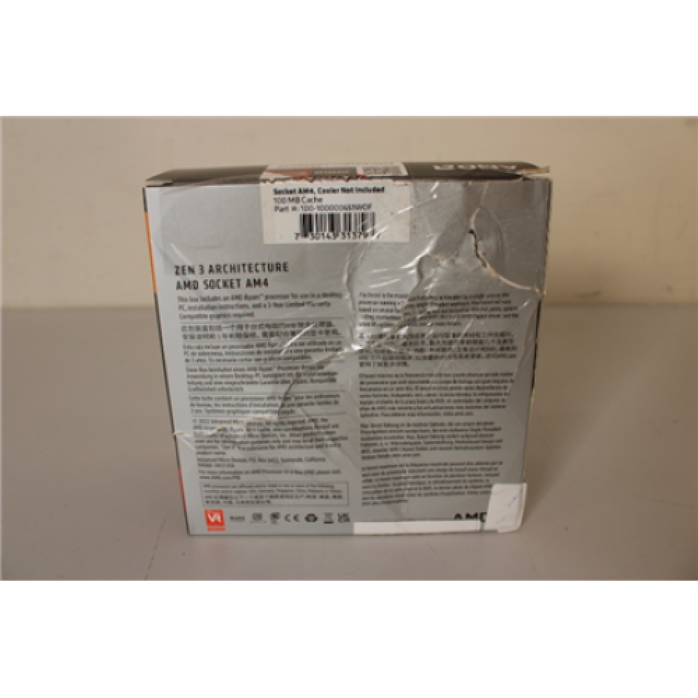 SALE OUT. AMD Ryzen 7 5800X3D AMD Ryzen 7 5800X3D, 3.4 GHz, AM4, Processor threads 16, Packing Retail, Processor cores 8, DAMAGED PACKAGING, Component for Desktop