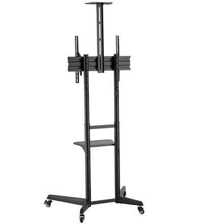 Neomounts Floor stand , FL50-550BL1 TV trolley , Adjustable Height, Tilt , 37-70 , Maximum weight (capacity) 50 kg , Black
