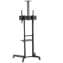 Neomounts Floor stand , FL50-550BL1 TV trolley , Adjustable Height, Tilt , 37-70 , Maximum weight (capacity) 50 kg , Black