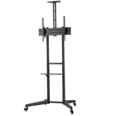 Neomounts Floor stand , FL50-550BL1 TV trolley , Adjustable Height, Tilt , 37-70 , Maximum weight (capacity) 50 kg , Black