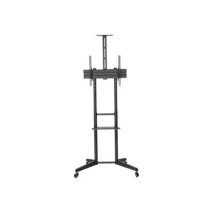 Neomounts Floor stand , FL50-550BL1 TV trolley , Adjustable Height, Tilt , 37-70 , Maximum weight (capacity) 50 kg , Black