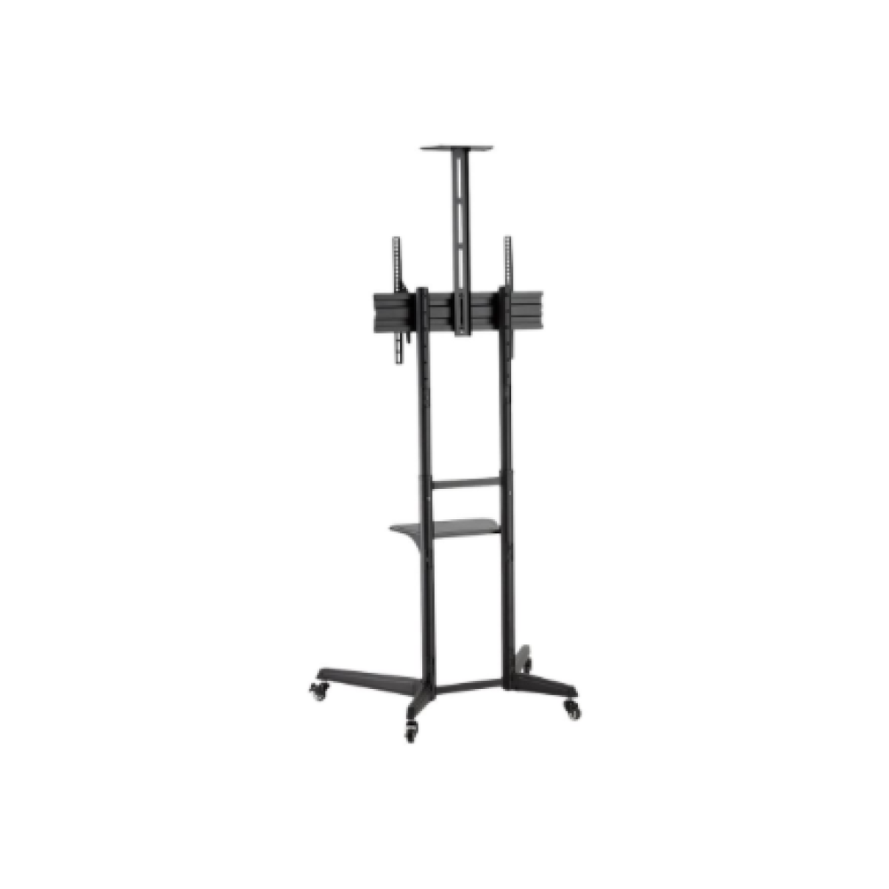 Neomounts Floor stand , FL50-550BL1 TV trolley , Adjustable Height, Tilt , 37-70 , Maximum weight (capacity) 50 kg , Black