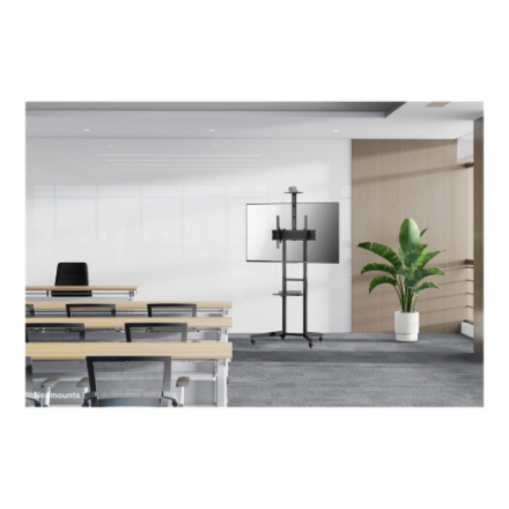 Neomounts Floor stand , FL50-550BL1 TV trolley , Adjustable Height, Tilt , 37-70 , Maximum weight (capacity) 50 kg , Black