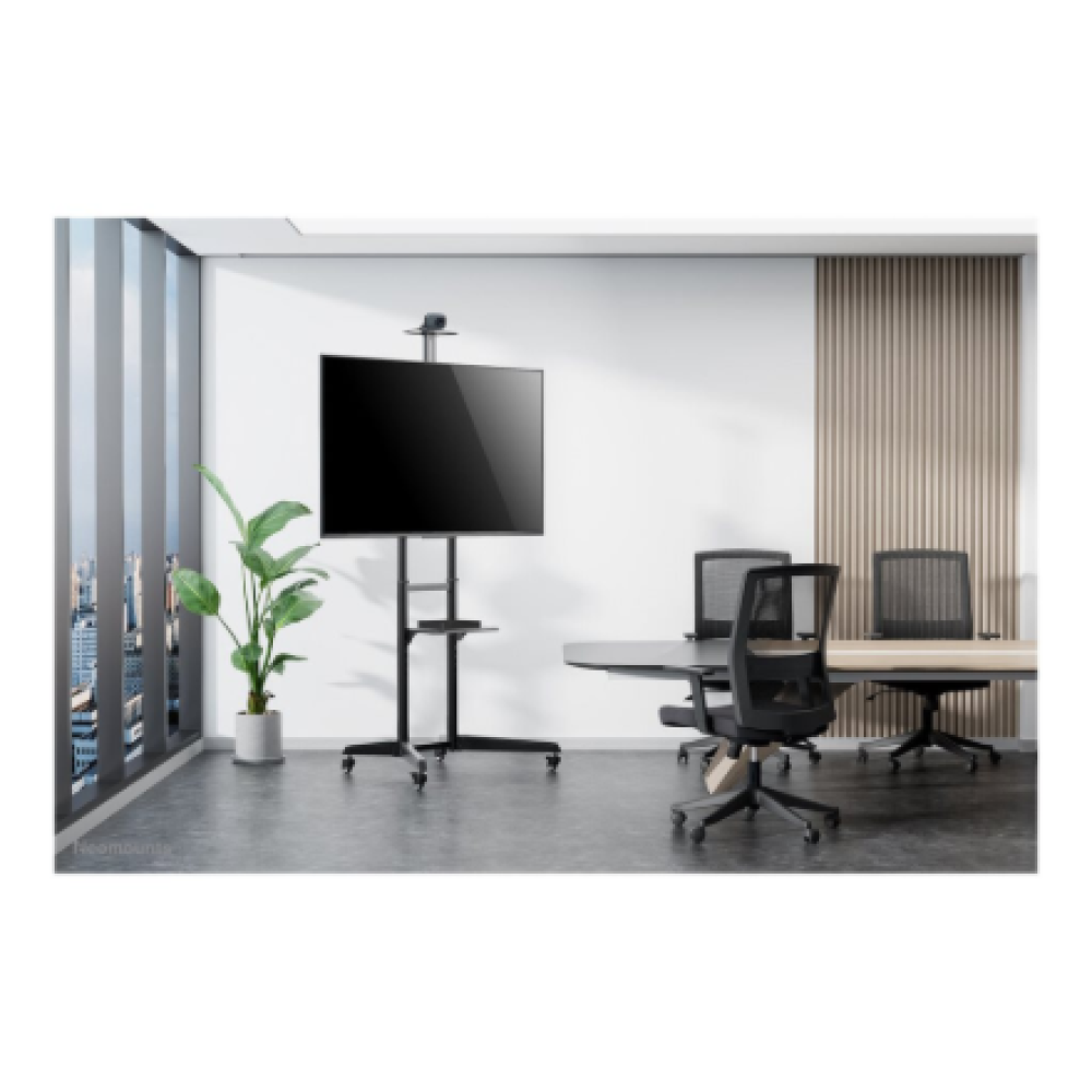 Neomounts Floor stand , FL50-550BL1 TV trolley , Adjustable Height, Tilt , 37-70 , Maximum weight (capacity) 50 kg , Black