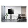 Neomounts Floor stand , FL50-550BL1 TV trolley , Adjustable Height, Tilt , 37-70 , Maximum weight (capacity) 50 kg , Black