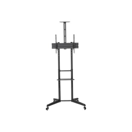 Neomounts Floor stand , FL50-550BL1 TV trolley , Adjustable Height, Tilt , 37-70 , Maximum weight (capacity) 50 kg , Black