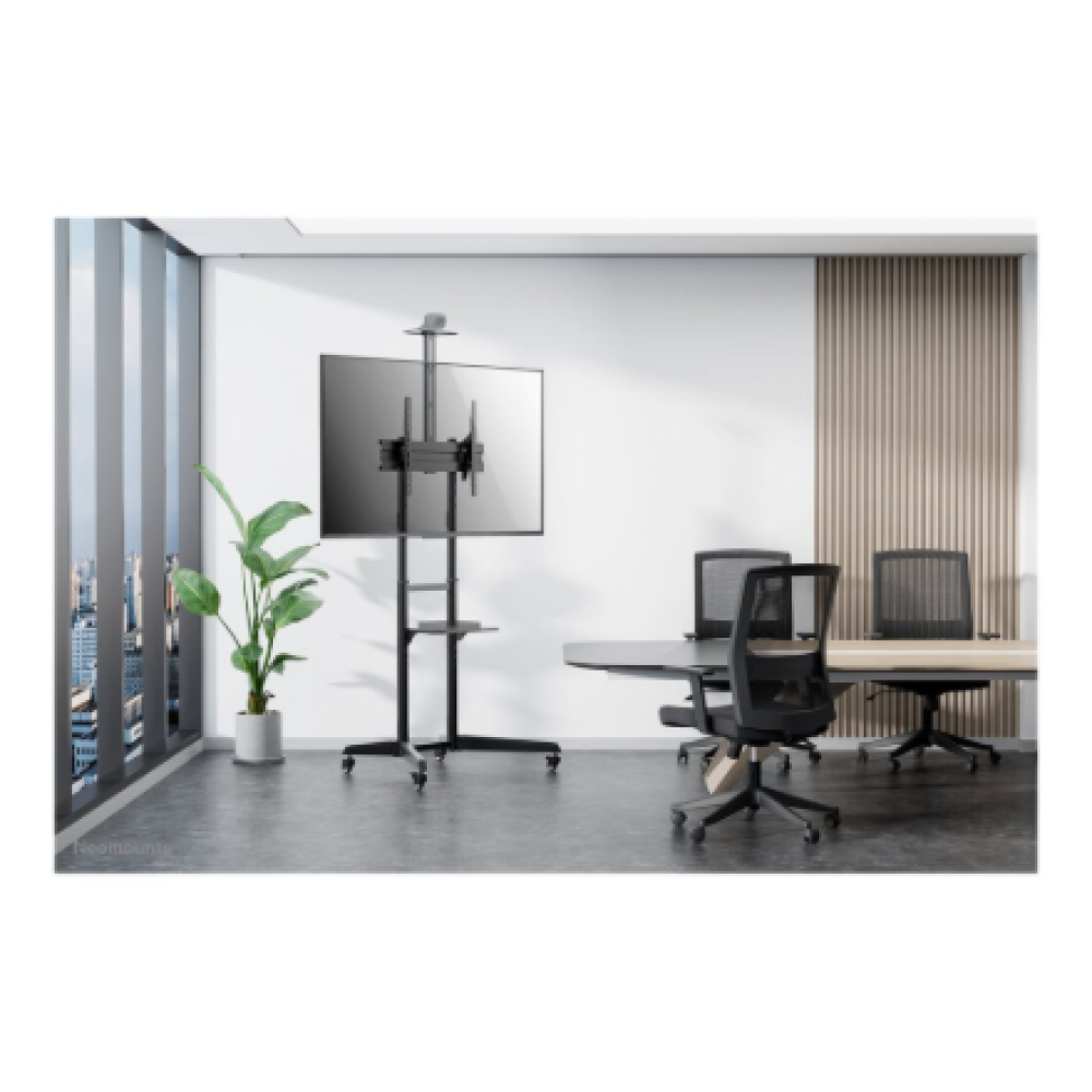 Neomounts Floor stand , FL50-550BL1 TV trolley , Adjustable Height, Tilt , 37-70 , Maximum weight (capacity) 50 kg , Black