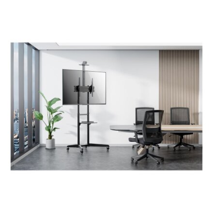 Neomounts Floor stand , FL50-550BL1 TV trolley , Adjustable Height, Tilt , 37-70 , Maximum weight (capacity) 50 kg , Black