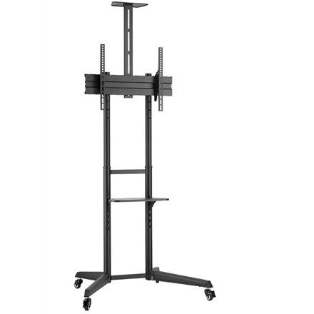 Neomounts Floor stand , FL50-550BL1 TV trolley , Adjustable Height, Tilt , 37-70 , Maximum weight (capacity) 50 kg , Black