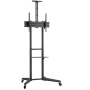 Neomounts Floor stand , FL50-550BL1 TV trolley , Adjustable Height, Tilt , 37-70 , Maximum weight (capacity) 50 kg , Black