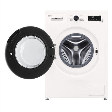 LG , Washing Machine , F2X10S7NWK , Energy efficiency class A , Front loading , Washing capacity 7 kg , 1150 RPM , Depth 44 cm , Width 60 cm , Display , LED , Steam function , Essence White (Glossy) , Wi-Fi