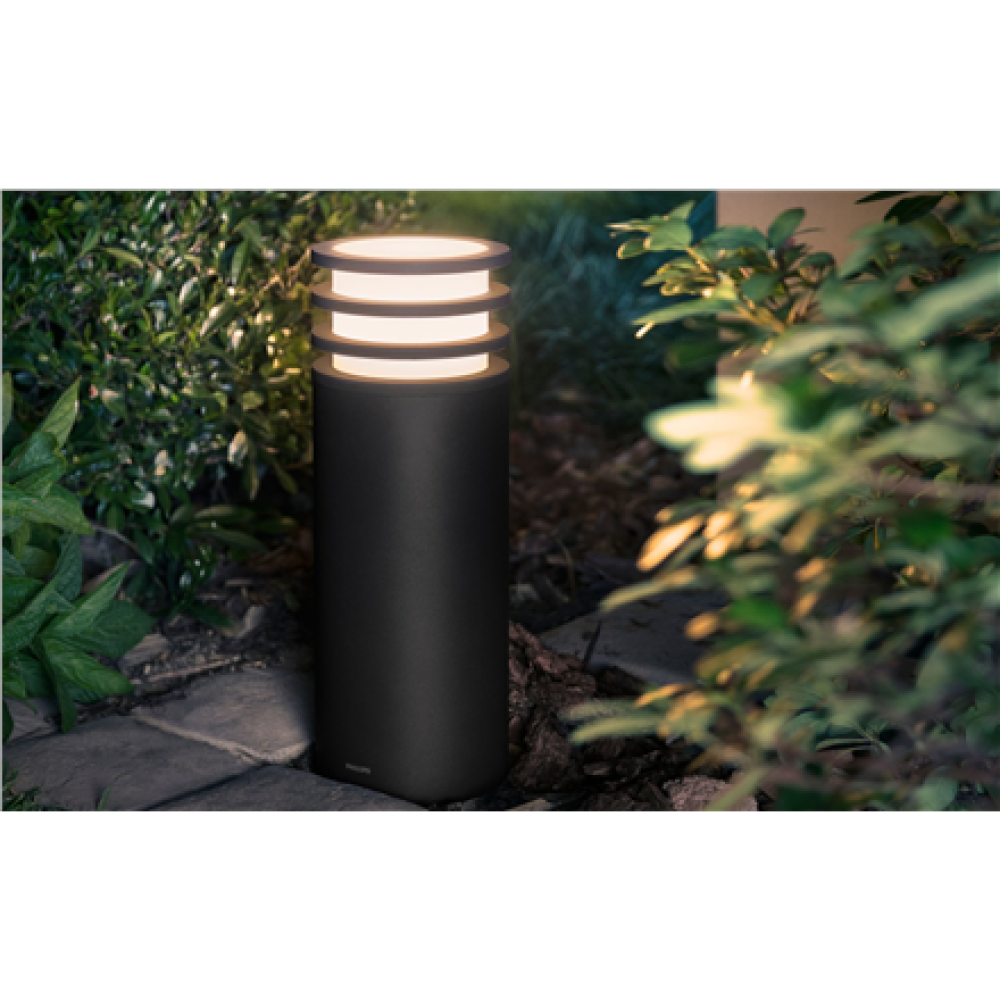 Philips Hue Lucca Outdoor Pedestal Lantern , E27 , 9 W , Warm white