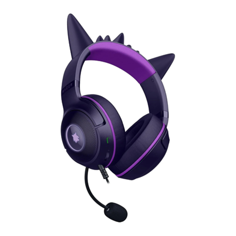 Razer Headset , Kraken Kitty V2 , Wired , Over-ear , Microphone , Noise canceling , Gengar Edition