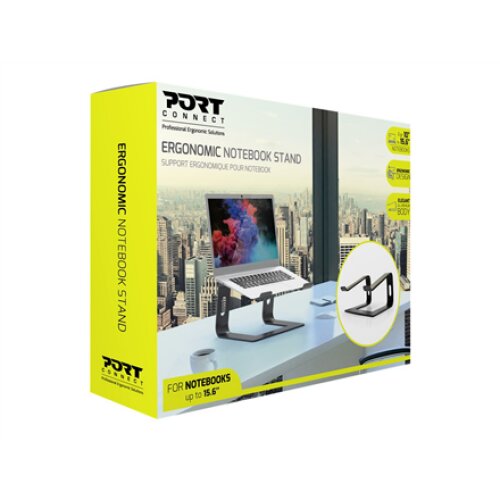 PORT DESIGNS , Ergonomic Notebook stand , 901103 , Notebook Stand , Black